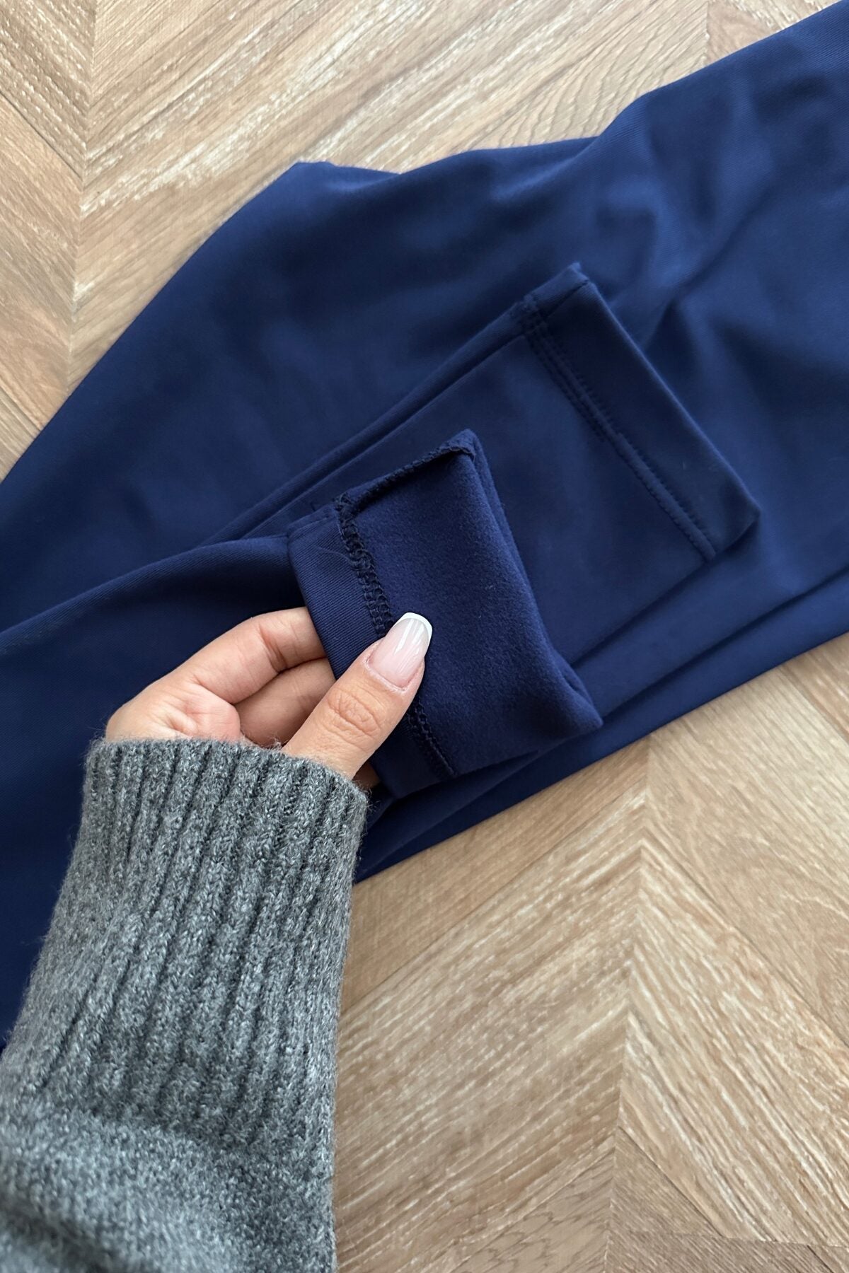 Navy Oysho THERMAL Leggings