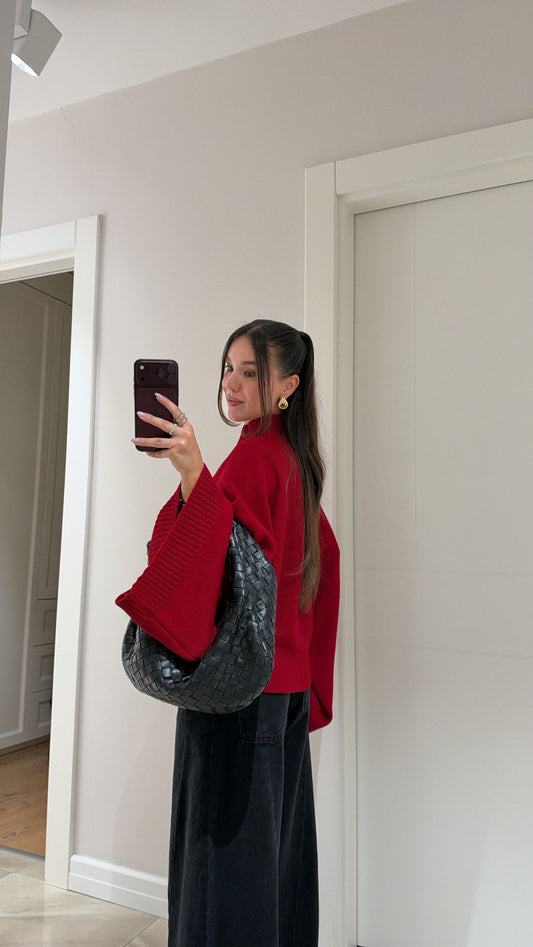 The Butterfly Red Triko Jacket