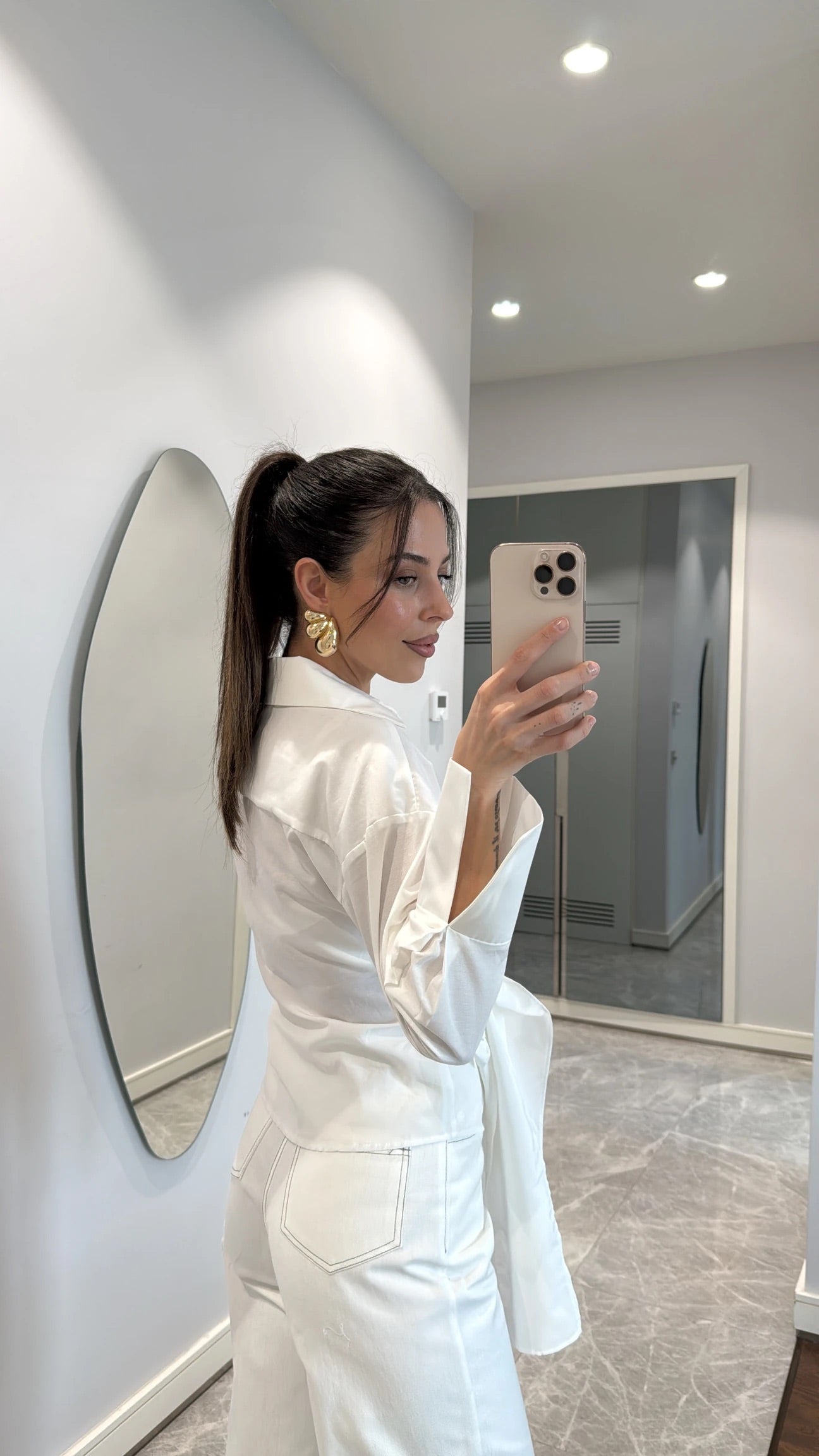 White Tie Wrap Shirt