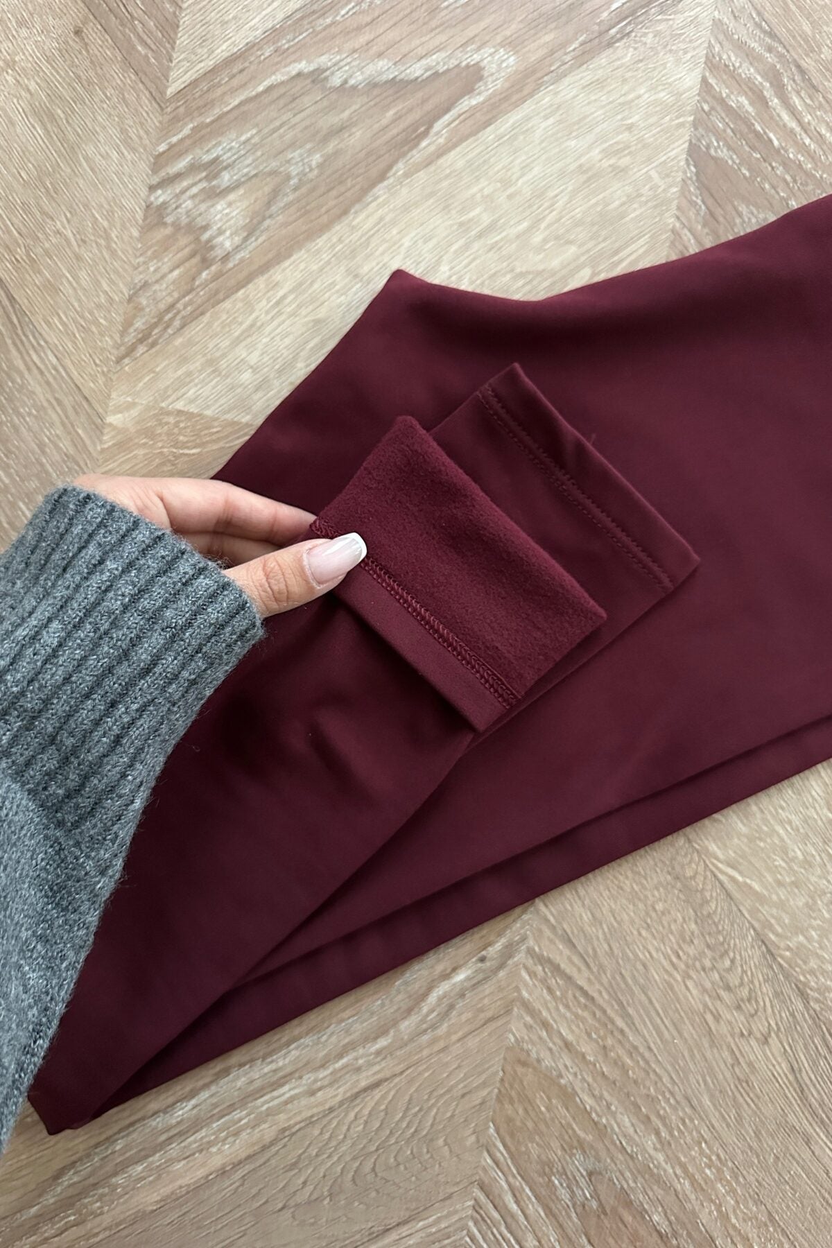 Burgundy Oysho THERMAL Leggings
