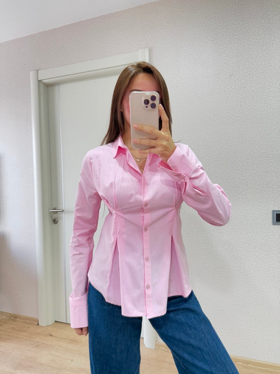 Pink Corset Shirt (Petite Size)