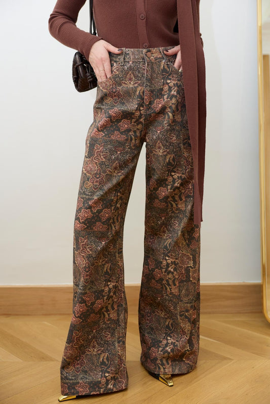 Vintage Denim Brown Pants
