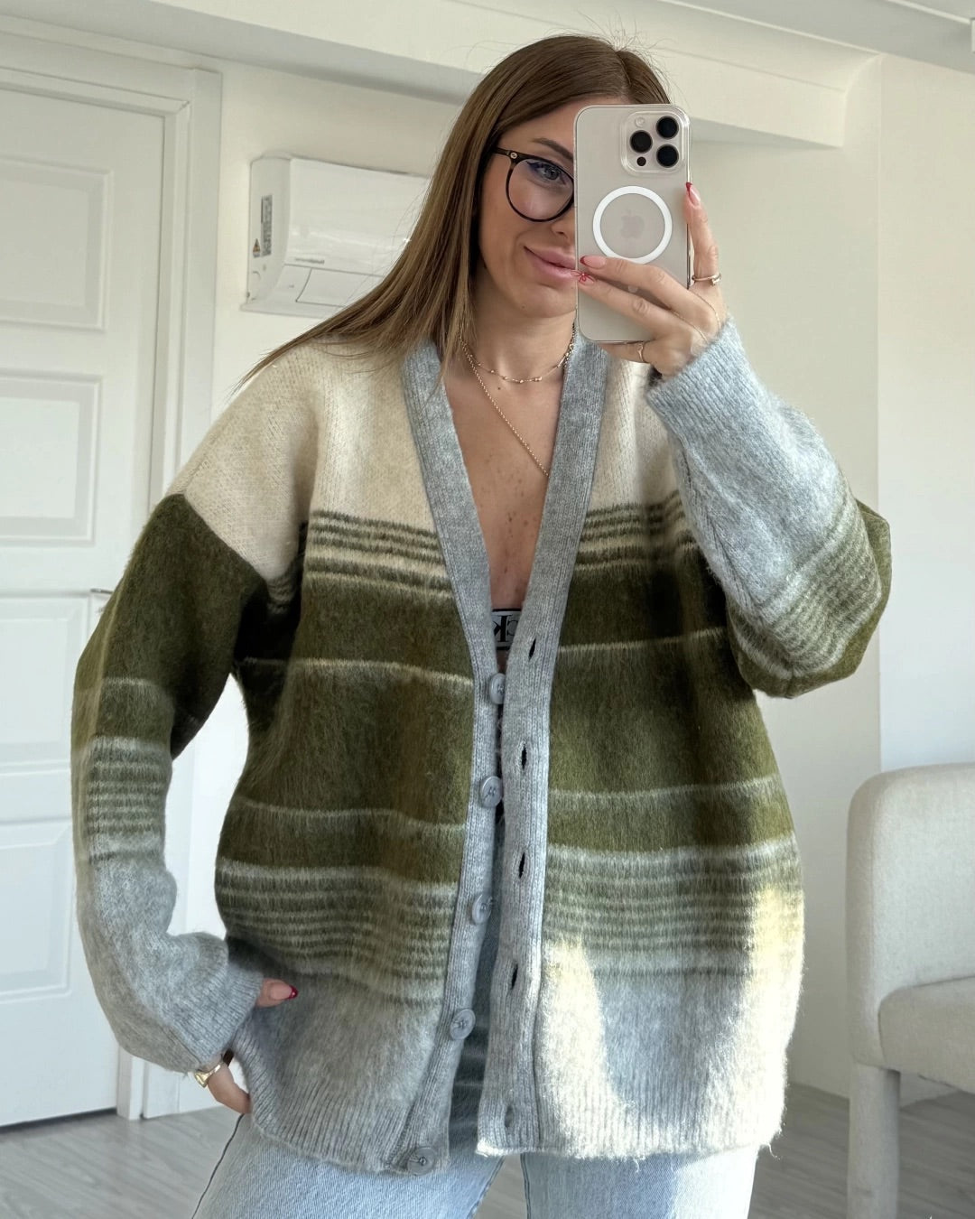 Green Shades Cardigan