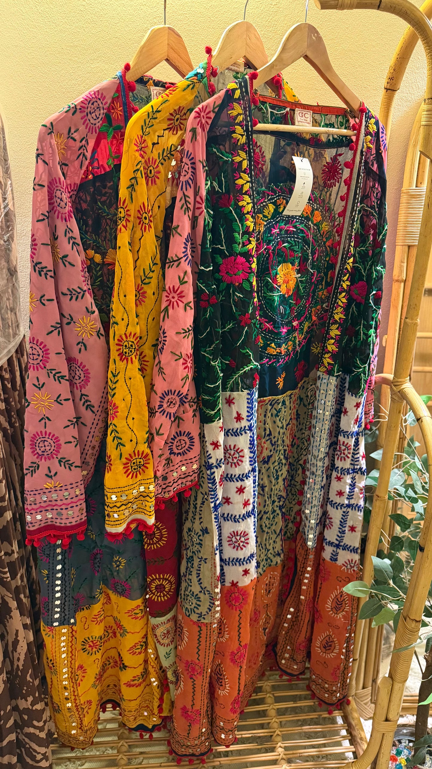 The Indian Handmade Embroidery Patchowrk Kimono (Pattern 1)