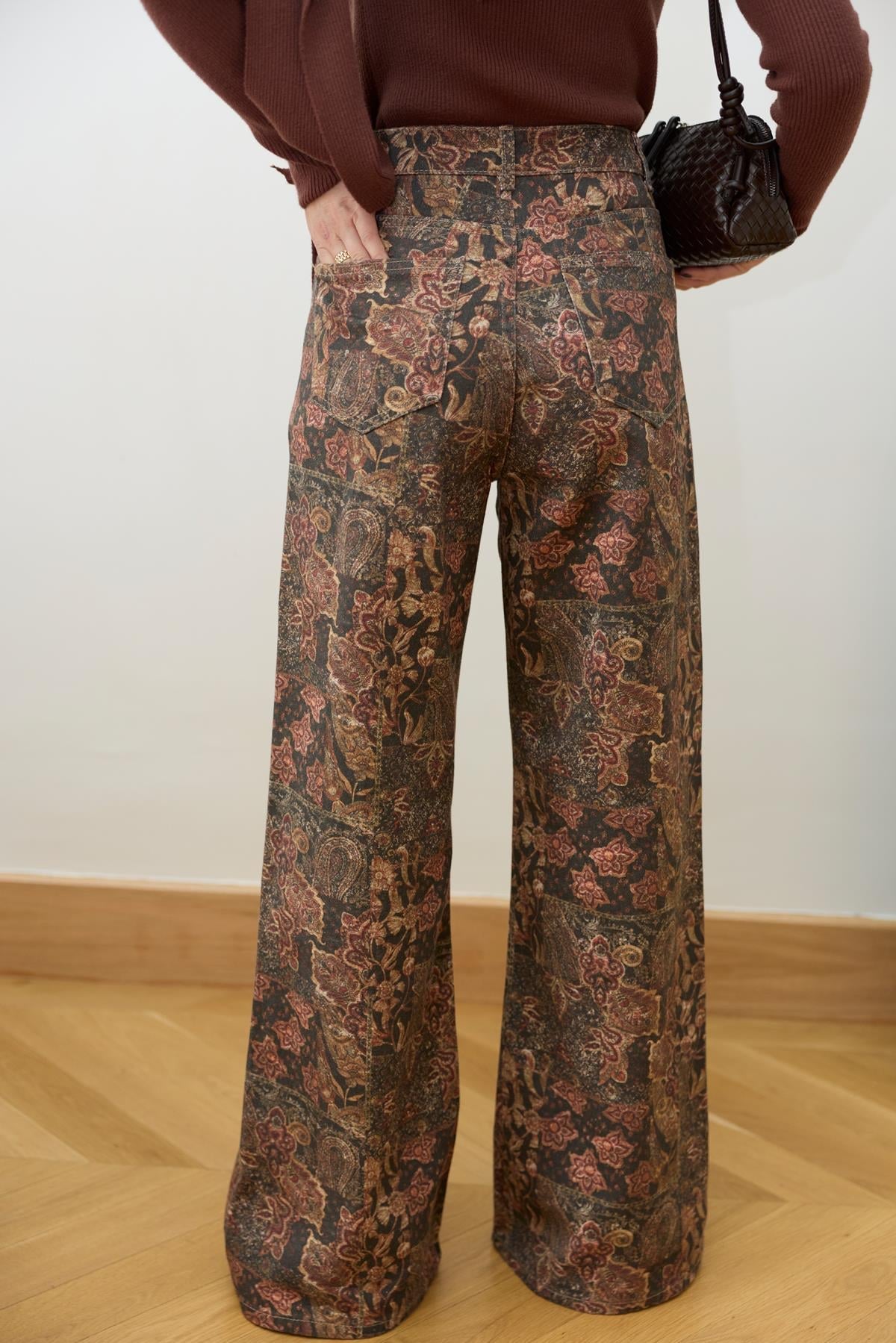 Vintage Denim Brown Pants