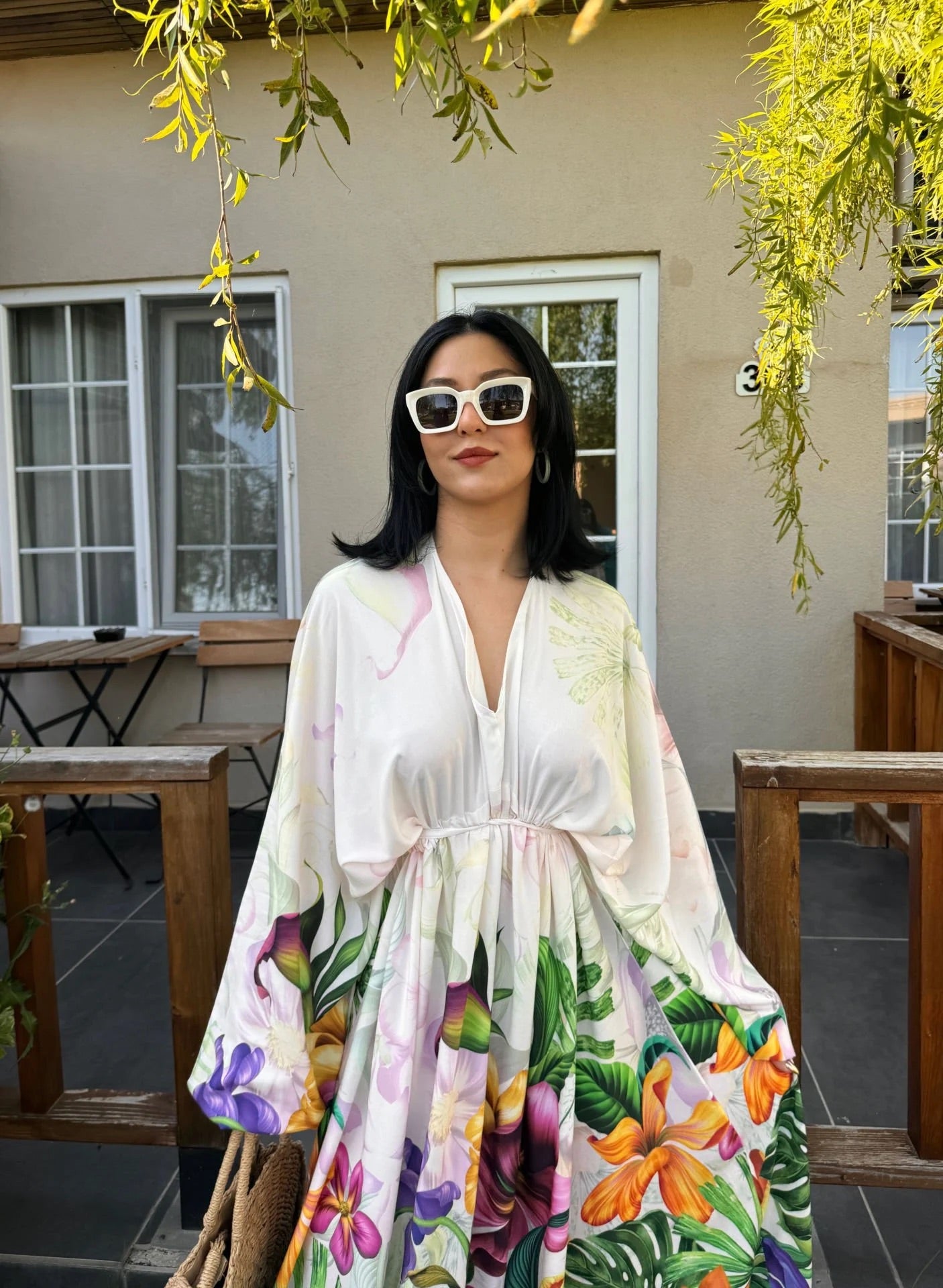 Off white Florie Tokyo Belted Dress