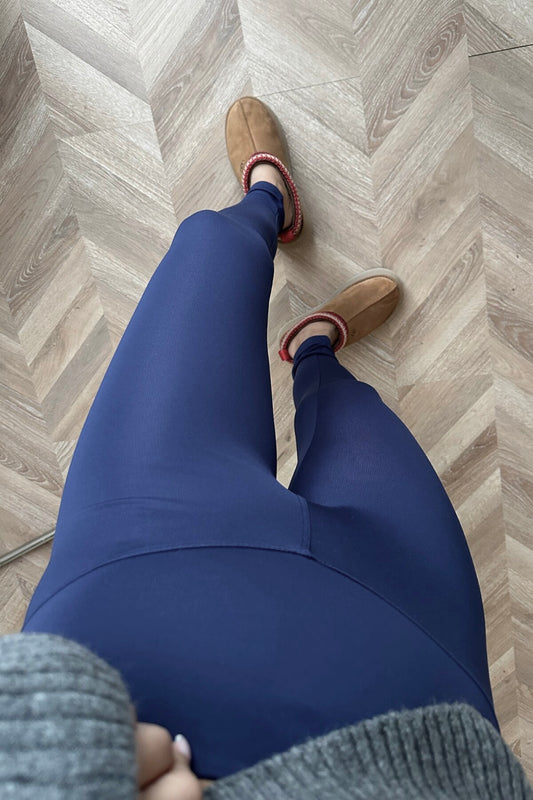Navy Oysho THERMAL Leggings