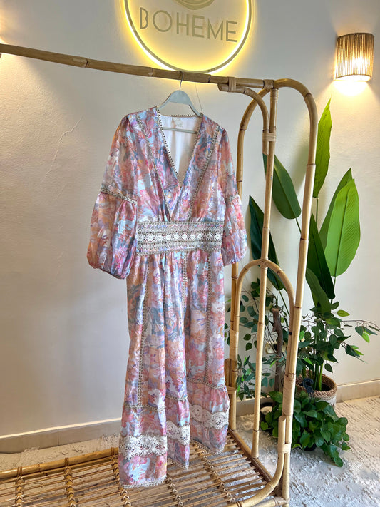 The Spanish Zimmer Lace Floral Dress