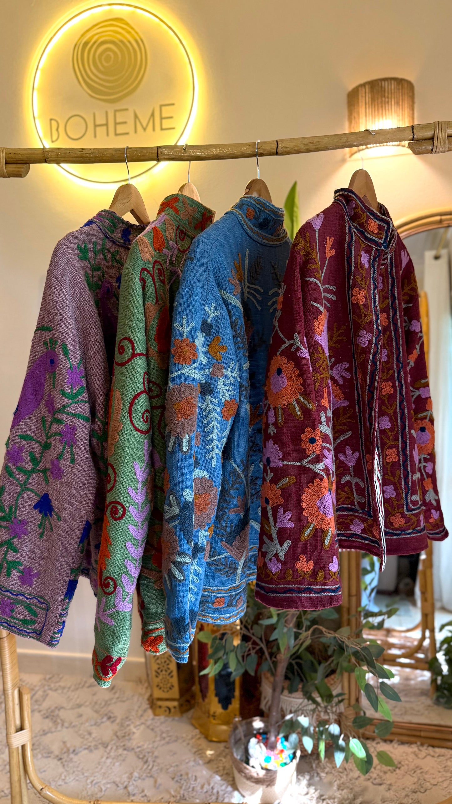 Blue Suzani Embroidered Jacket