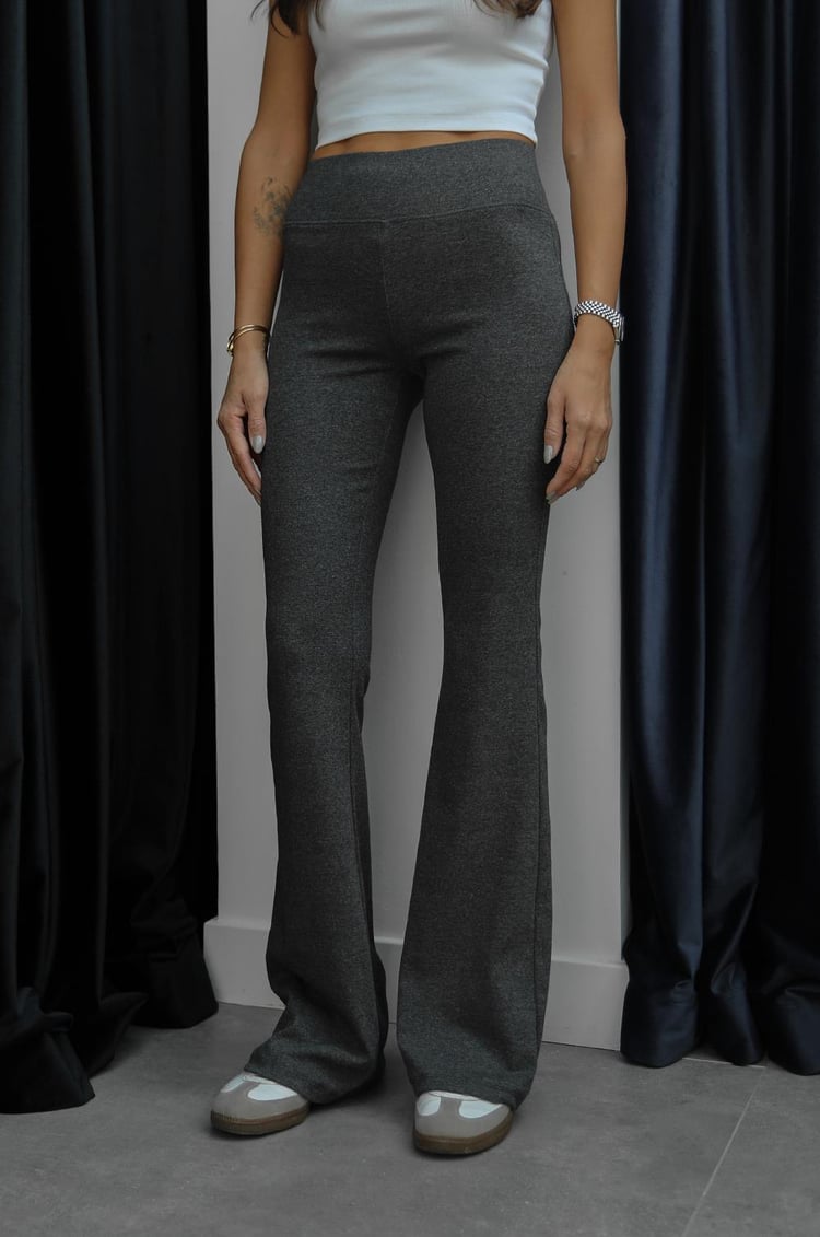 Grey Flare Yoga Pants