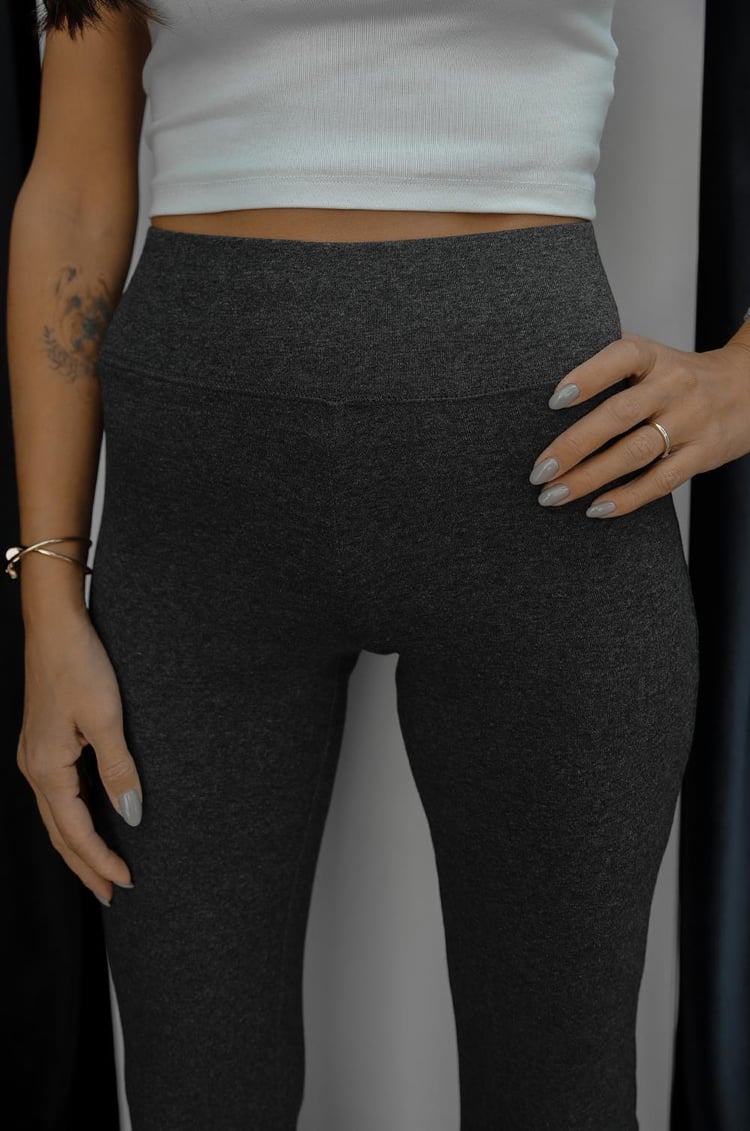 Grey Flare Yoga Pants