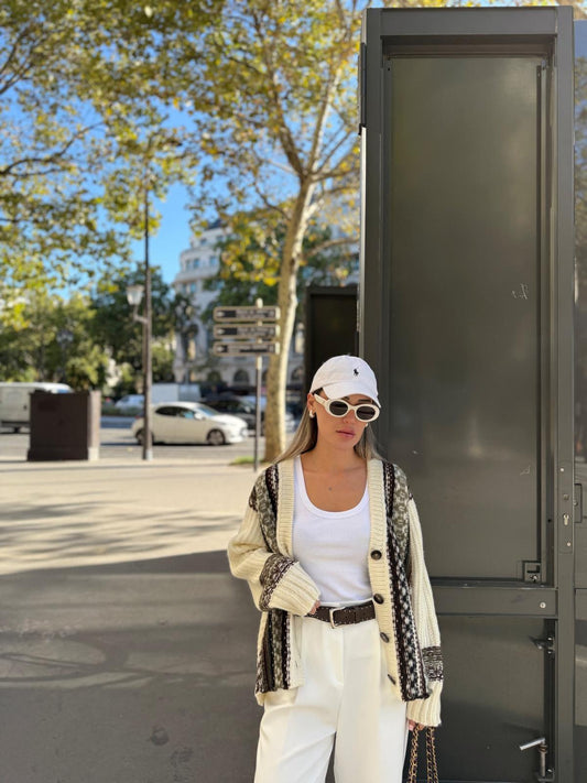 Vintage Cream X Neutral Cardigan