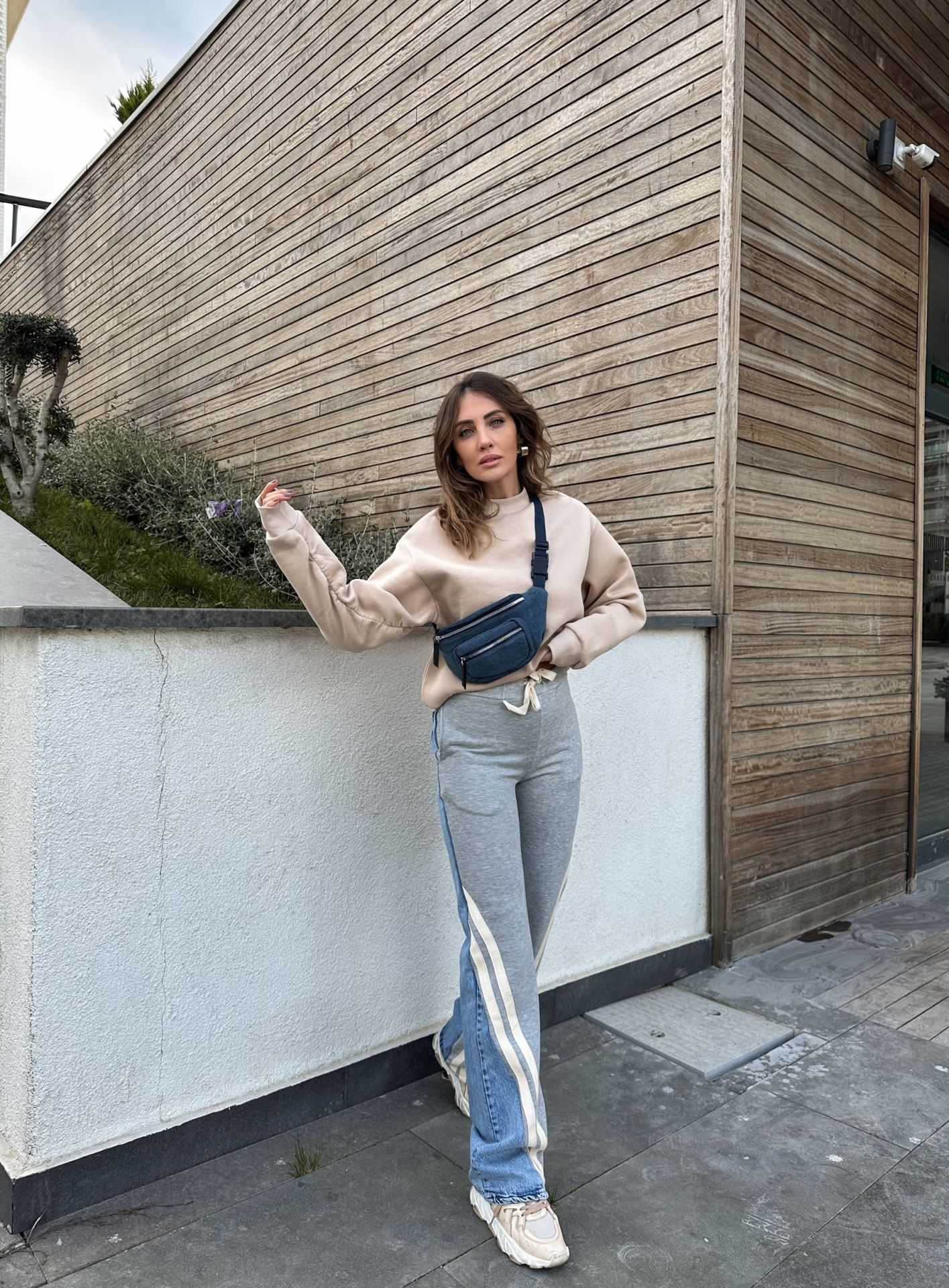 Denim X Grey Melton Pants