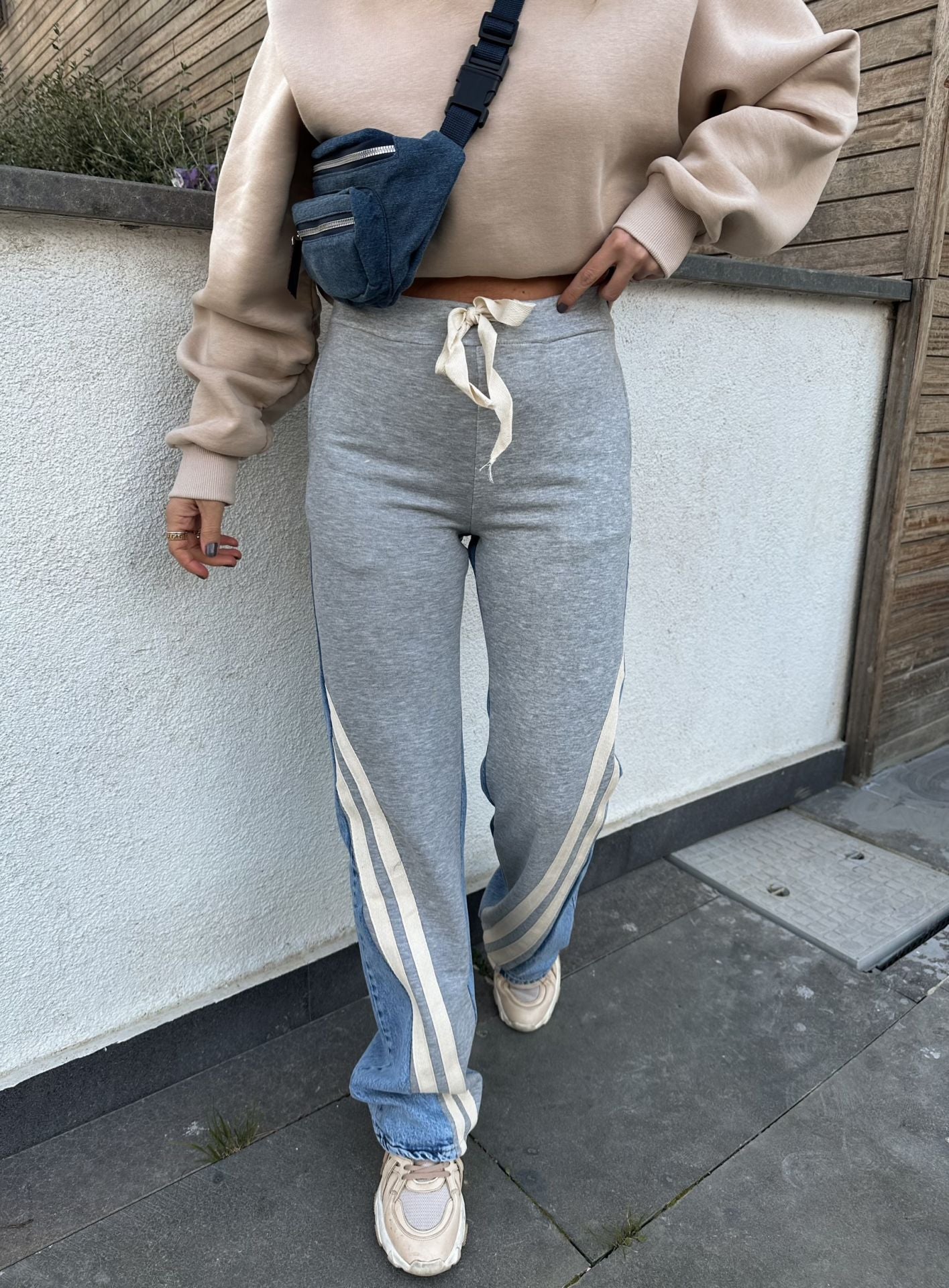 Denim X Grey Melton Pants