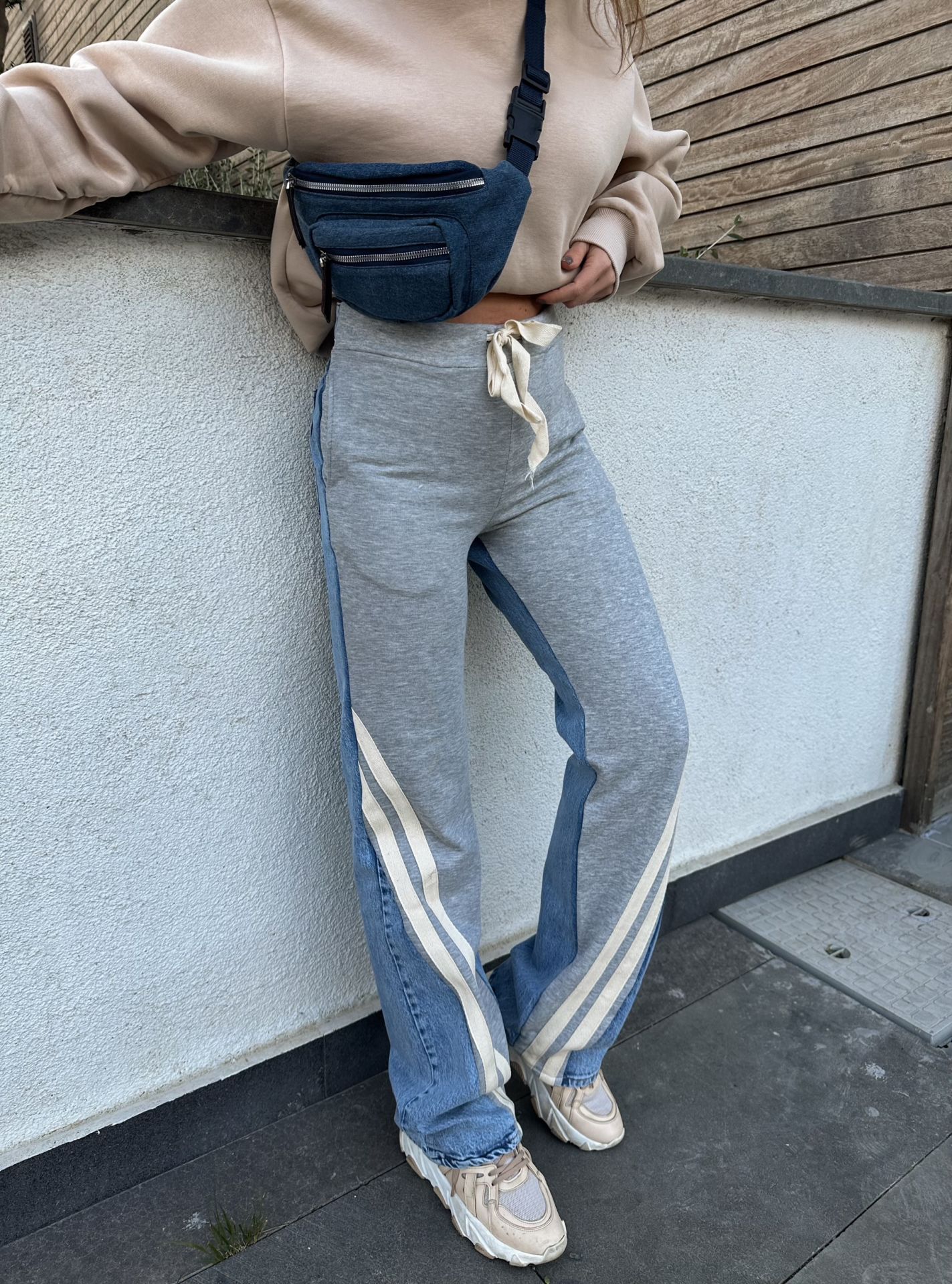 Denim X Grey Melton Pants