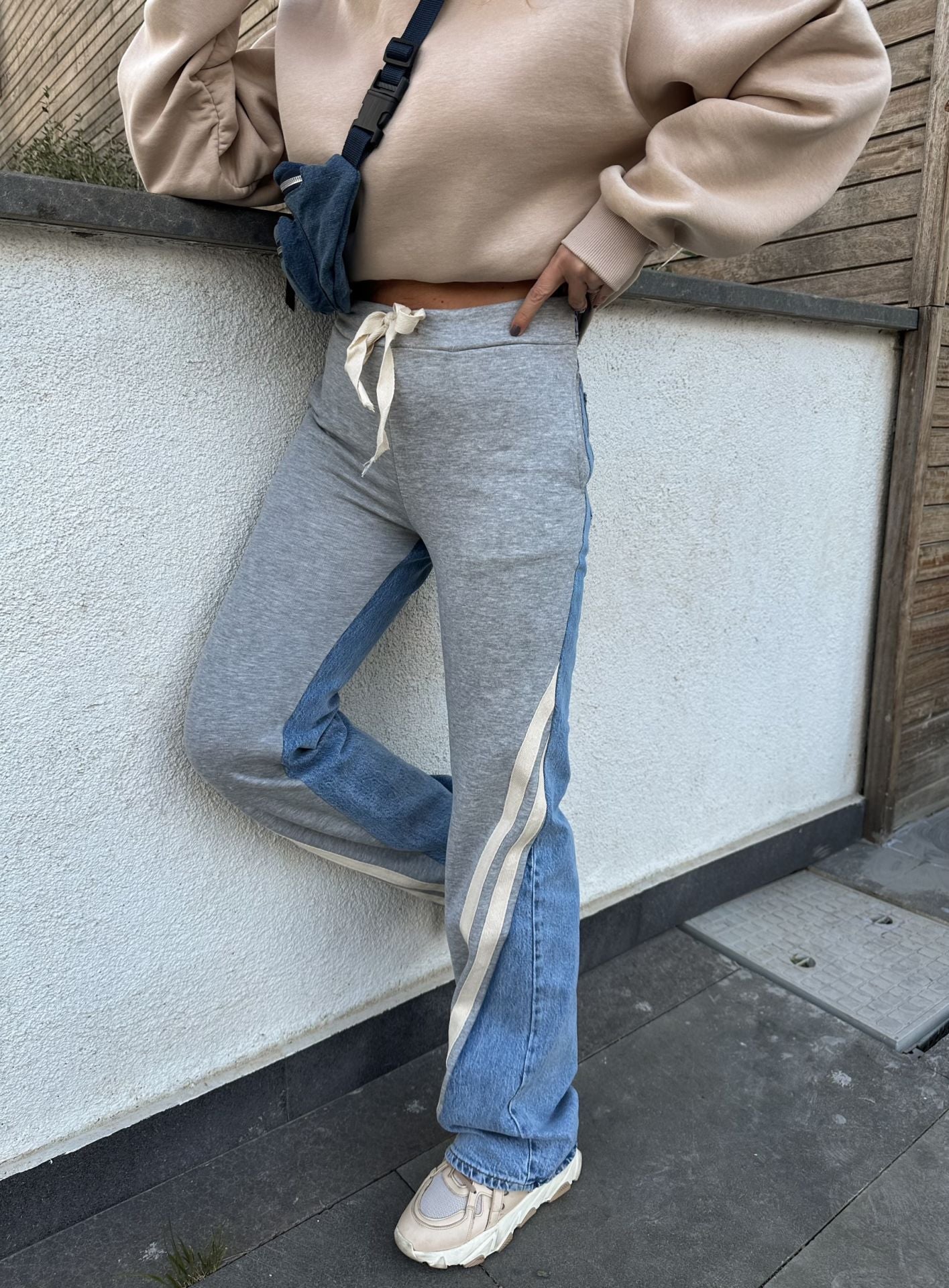 Denim X Grey Melton Pants