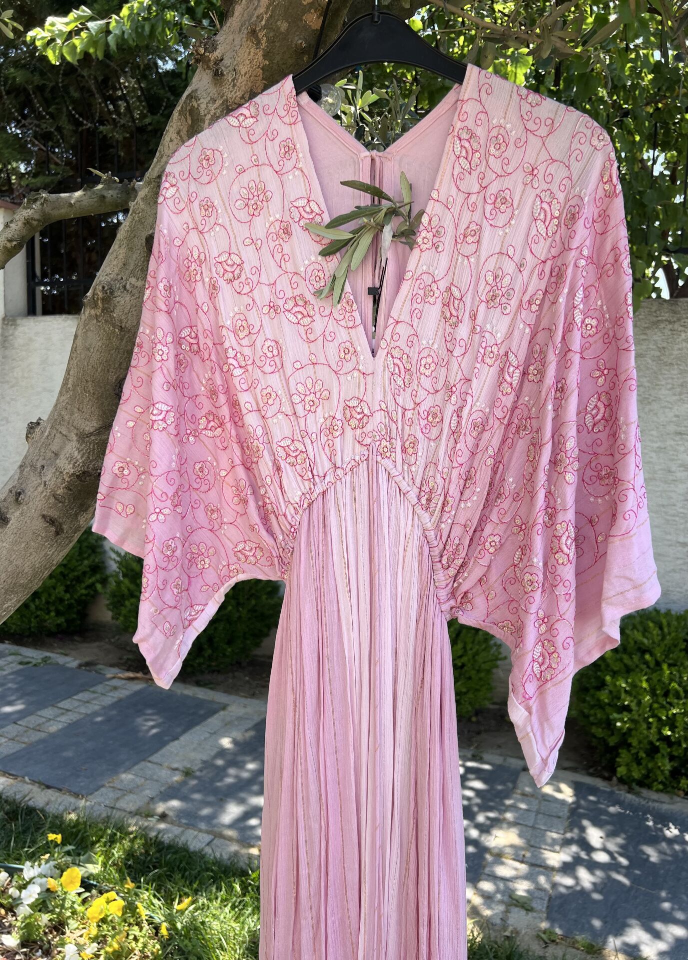 Pink Degrade Gianna Tasseled Dress