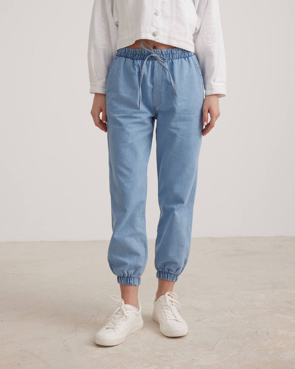 Joggers Elastic Waist Jeans