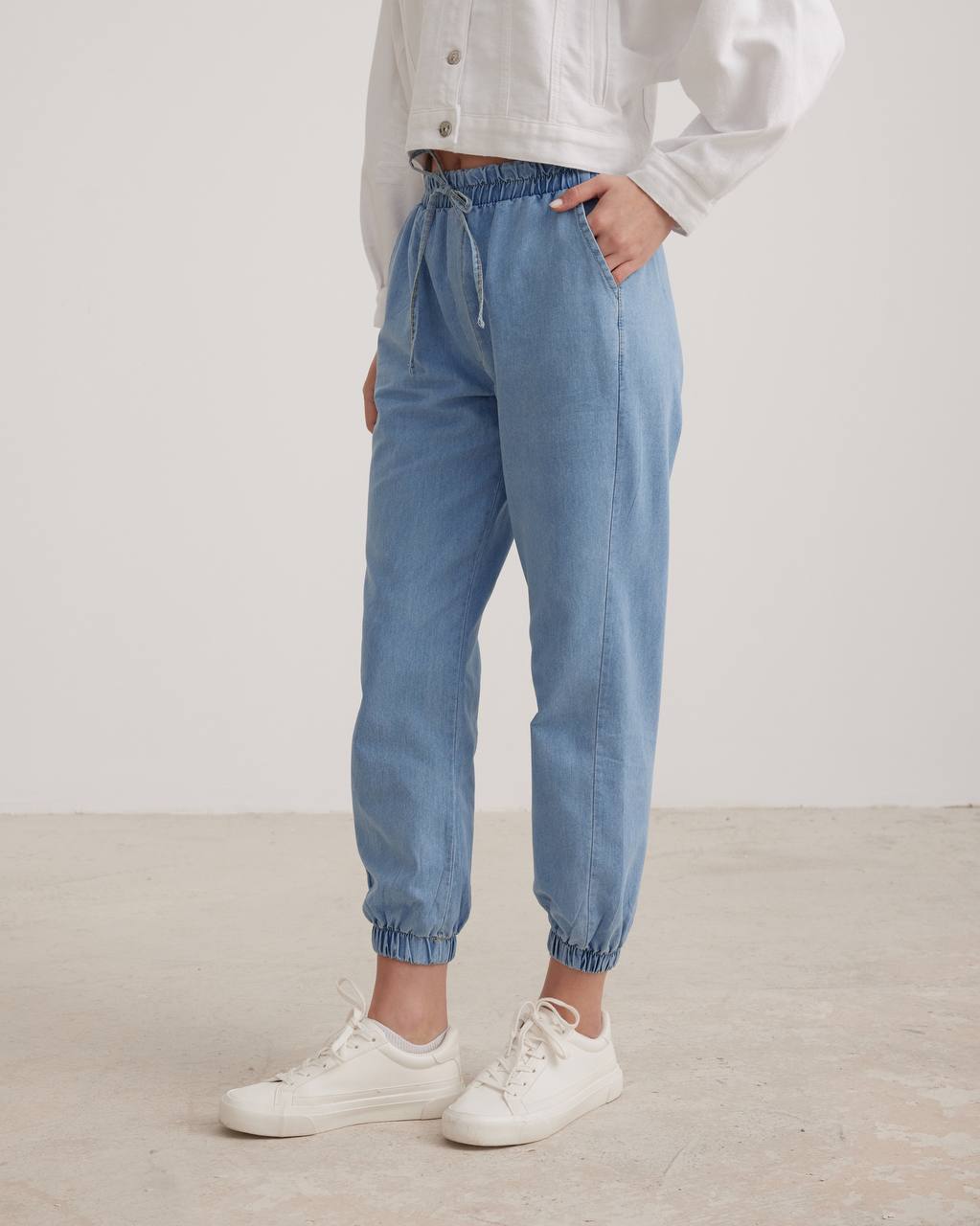Joggers Elastic Waist Jeans