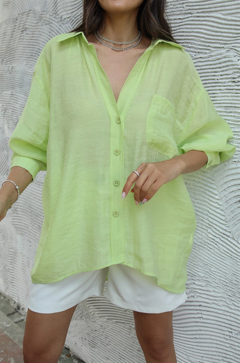 Lime Yellow Oversized Shirt