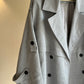 Light Grey Belted Trench Coat