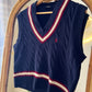 RL Braided Navy Vest
