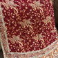 Burgundy Beige Cotton Double-Face Pashmina