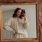Boho Beige Embroidery Blouse With Ties
