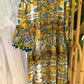 The Positano Embroidered Blue Lemon Dress With Tassels