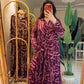 Plum & Pink Zebra Flowy Dress