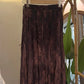 Marble Brown Asymmetrical Chiffon Skirt