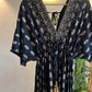 Paisley Black Golden Tasseled Dress