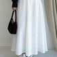White Embroidered Cut Out Skirt