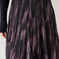 Marble Plum Asymmetrical Chiffon Skirt