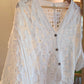 Italian White Crochet Top With Buttons (Pattern 2)