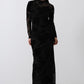Black Velvet & Tull Bodycon Dress