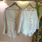 White Crochet Top With Buttons