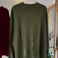 Basic Olive Round Neck Pullover
