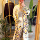 Beige Arabian Oversized Long Shirt Set