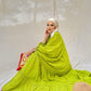 Lime Green Boho Wide Dress With Tassels