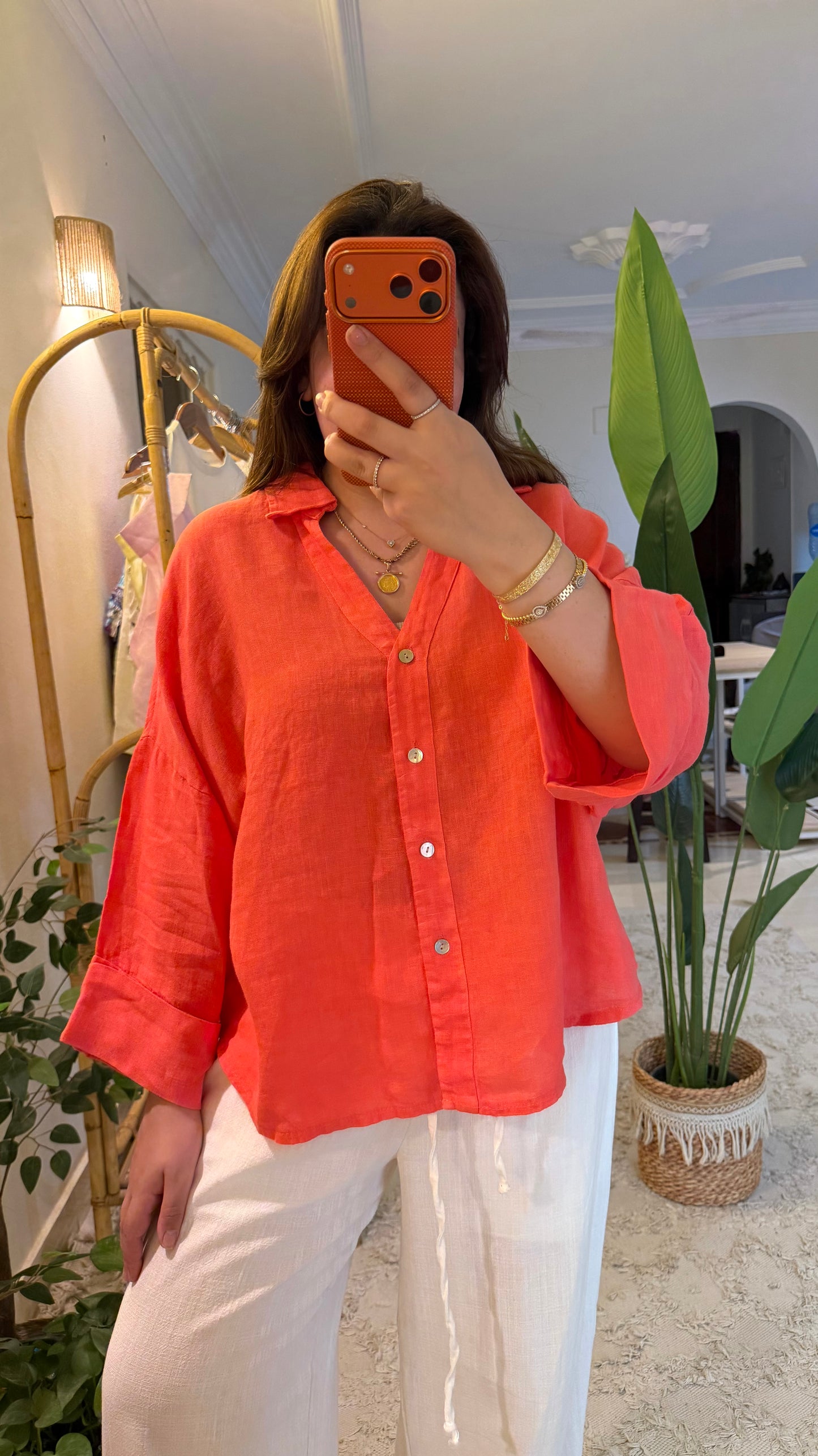 Premium Linen Watermelon Shirt