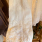 Beige Floral Embroidered Lace Oversized Shirt