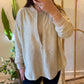 Mesh Beige Zip Up Jacket