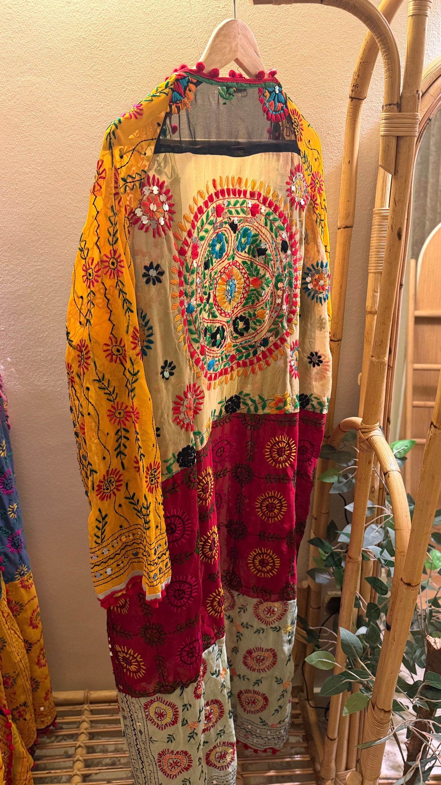 The Indian Handmade Embroidery Patchowrk Kimono (Pattern 3)