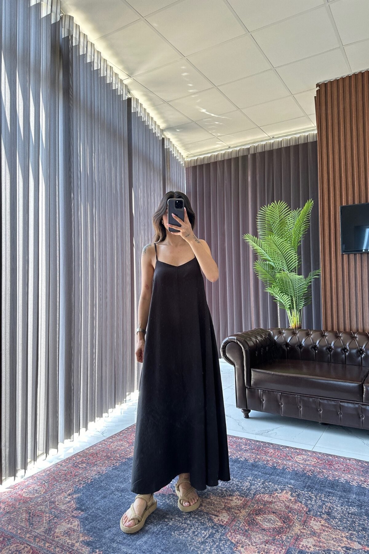 Black Straps Basic Dress