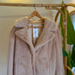Beige Fury Jacket With Pockets