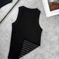 Glammy Black Tank Top