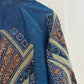 Dark Blue Denim Embroidered Sequin Kimono