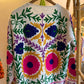 White Aswan-ian Suzani Embroidered Jacket