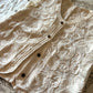 Crochet White Embroidered Floral Vest